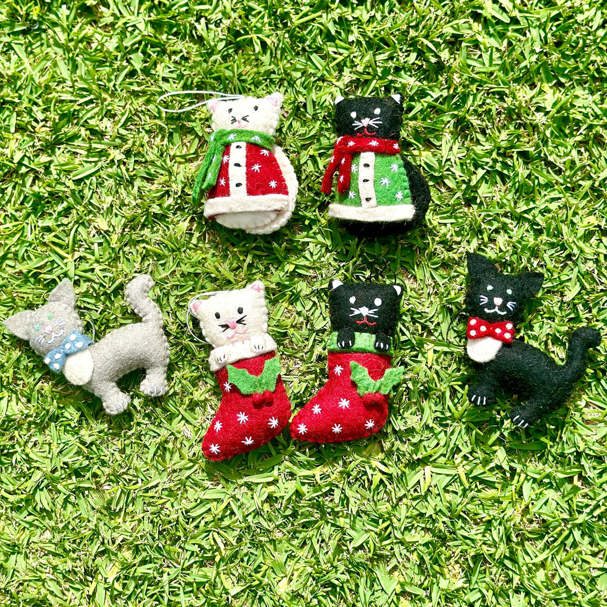 Coat Cat Ornaments