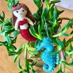 Mermaid Seahorse Ornaments