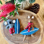 Surfing Koala Ornaments